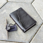 POCKET Traveller's Refillable Notebook | Eggplant Purple 'Live Edge' #3