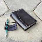 POCKET Traveller's Refillable Notebook | Eggplant Purple with 'Live Edge' #6