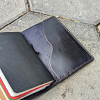 POCKET Traveller's Refillable Notebook | Eggplant Purple with 'Live Edge' #6
