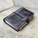 POCKET Traveller's Refillable Notebook | Eggplant Purple 'Live Edge' #8
