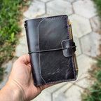POCKET Traveller's Refillable Notebook | Eggplant Purple 'Live Edge' #8