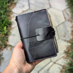 POCKET Traveller's Refillable Notebook | Eggplant Purple 'Live Edge' #9