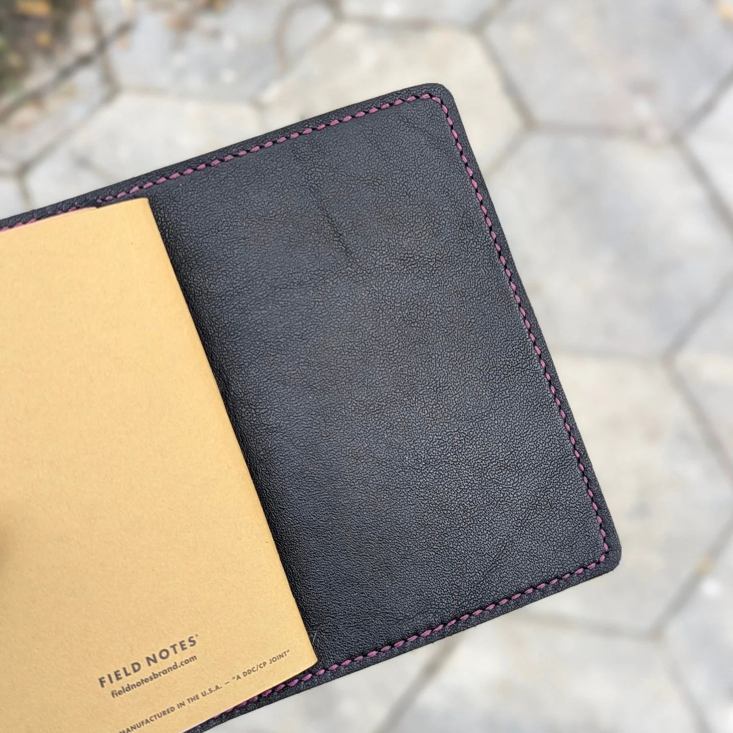 Pocket Traveller's Refillable Notebook | Black Nubuck