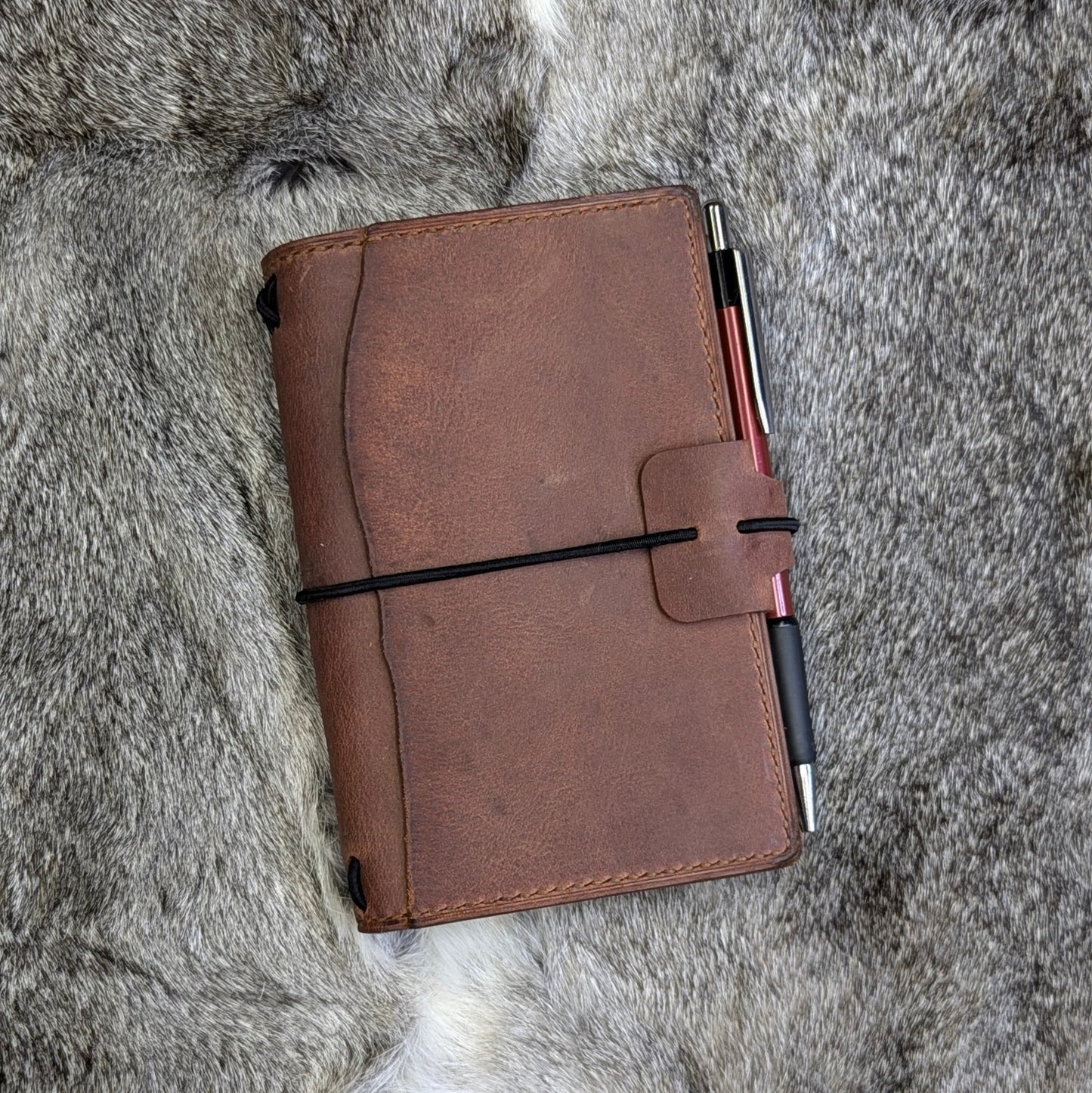 Pocket Traveller's Refillable Notebook | Ruggine Red #1