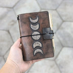 POCKET Traveller's Refillable Notebook | Tooled Moon Phases #1
