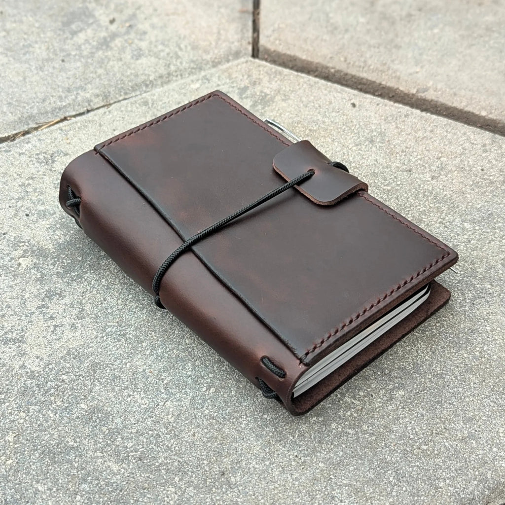 POCKET Traveller's Refillable Notebook | Wild Mahogany #1