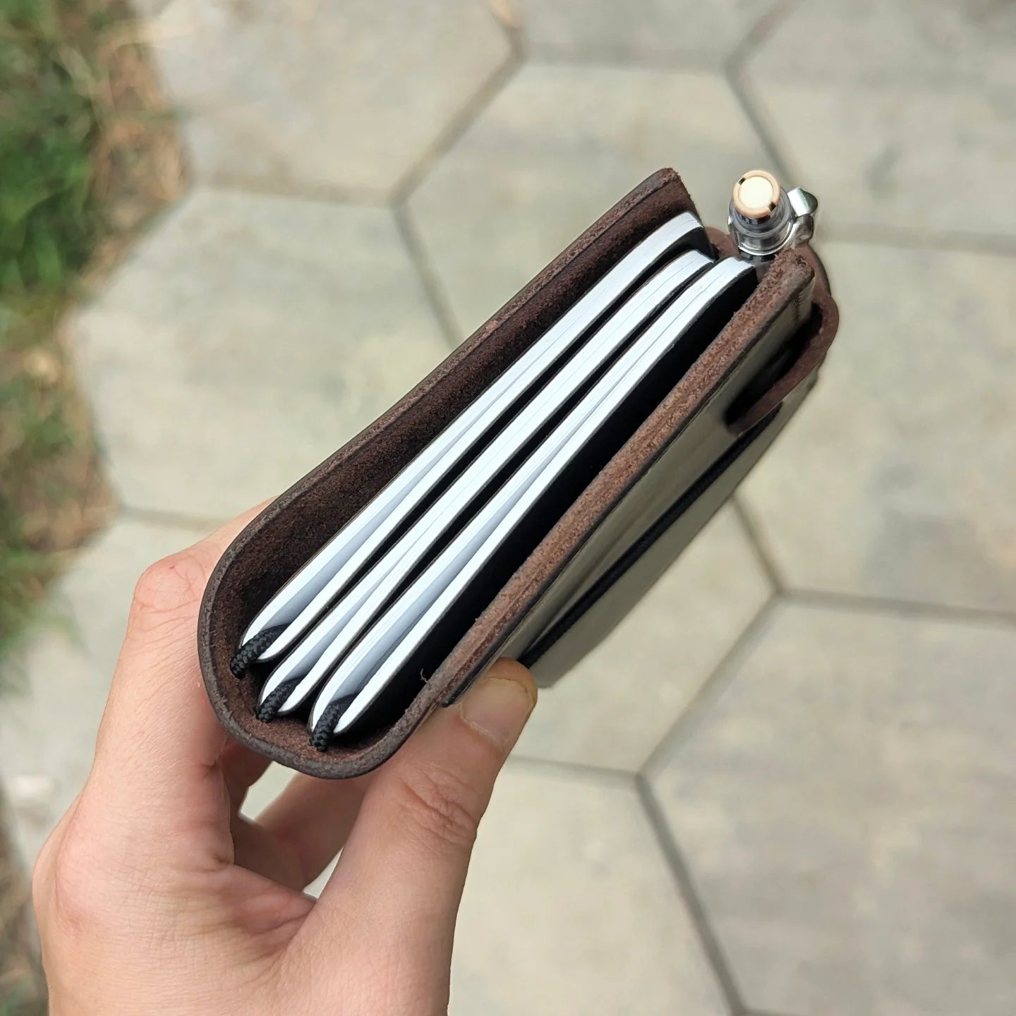 POCKET Traveller's Refillable Notebook | Wild Mahogany #1