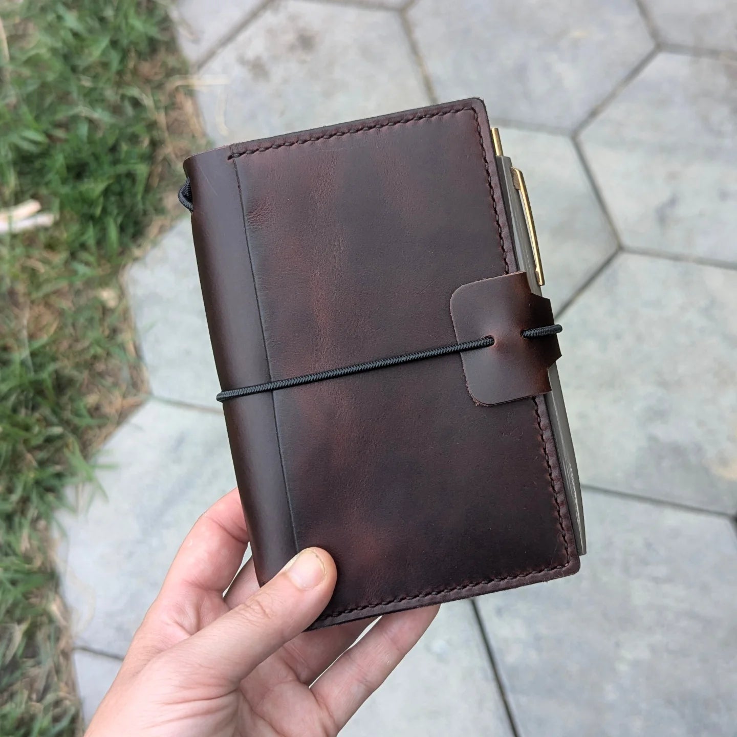 POCKET Traveller's Refillable Notebook | Wild Mahogany #2