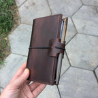 POCKET Traveller's Refillable Notebook | Wild Mahogany #2