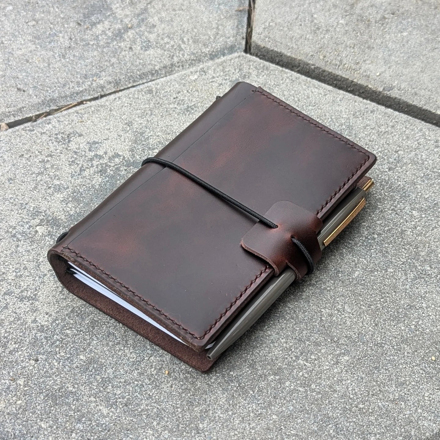 POCKET Traveller's Refillable Notebook | Wild Mahogany #2