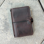 POCKET Traveller's Refillable Notebook | Wild Mahogany #4