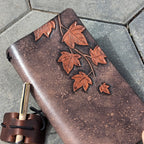 TN STANDARD Traveller's Refillable Notebook | Tooled Painted Ivy Vine #1
