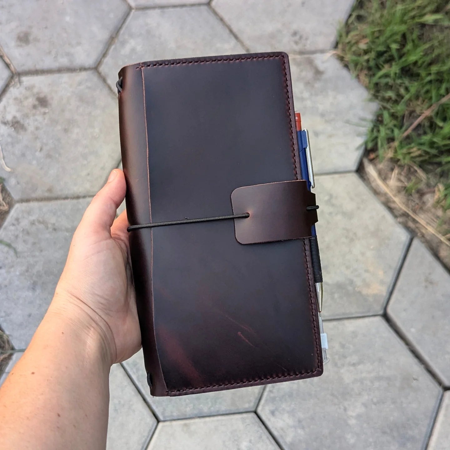 TN STANDARD Traveller's Refillable Notebook | Wild Mahogany #3
