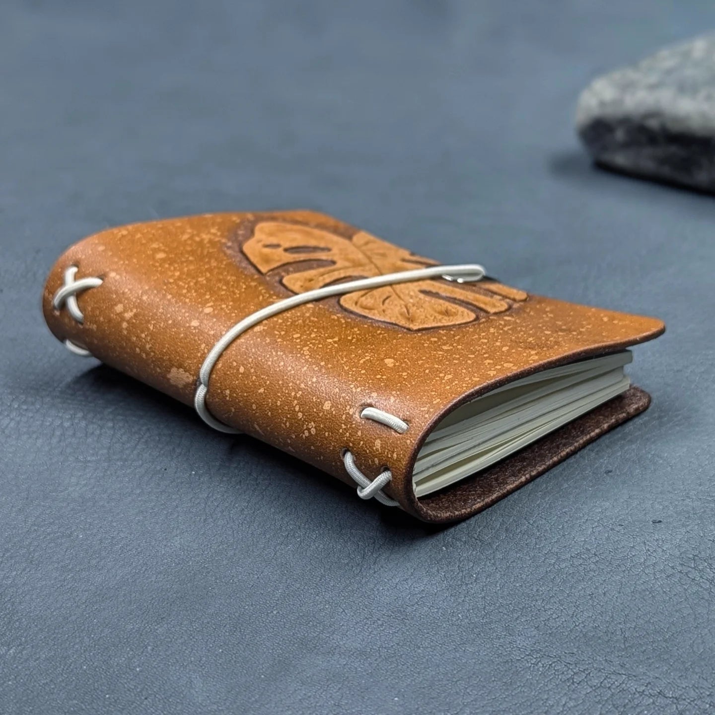 A7 Traveller's Notebook | Tooled Monstera Leaf, No. 1