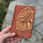 A7 Traveller's Notebook | Tooled Monstera Leaf, No. 2