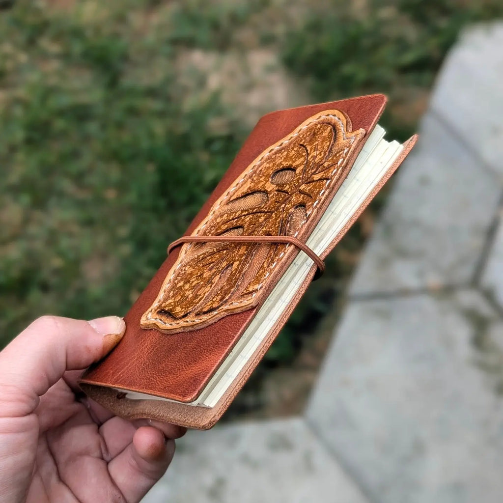 A7 Traveller's Notebook | Tooled Monstera Leaf, No. 2