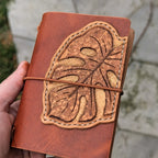 A7 Traveller's Notebook | Tooled Monstera Leaf, No. 2