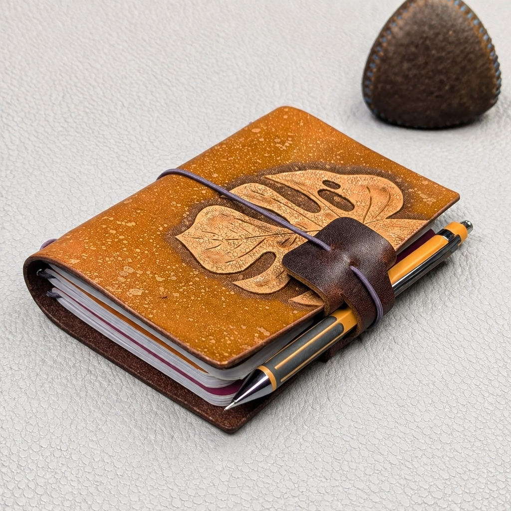PASSPORT Traveller's Notebook | Tooled Monstera Leaf, No. 5