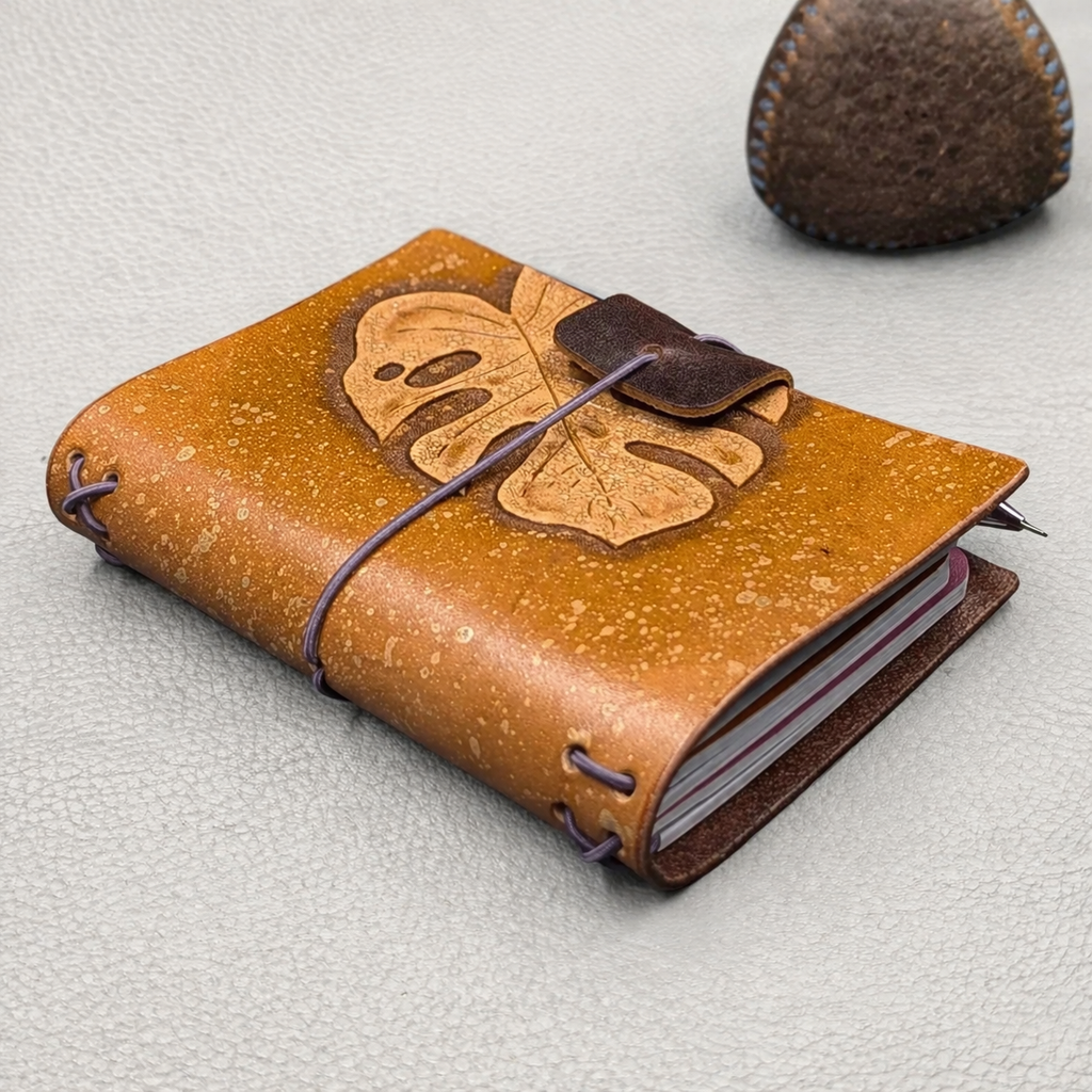 PASSPORT Traveller's Notebook | Tooled Monstera Leaf, No. 5