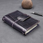 POCKET Traveller's Notebook | Eggplant Purple 'Live Edge' #11