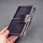 POCKET Traveller's Notebook | Eggplant Purple 'Live Edge' #11