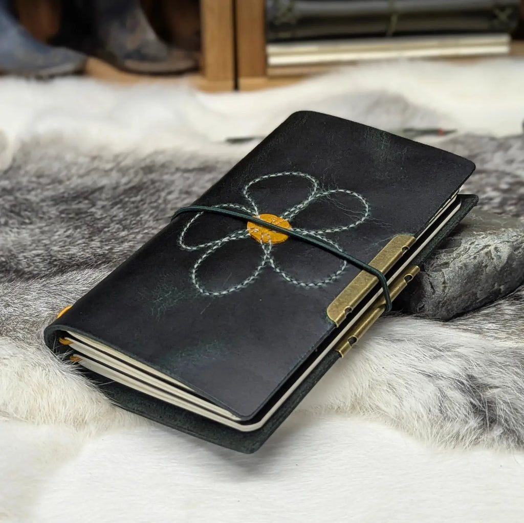 POCKET Traveller's Notebook | Stitched Flower