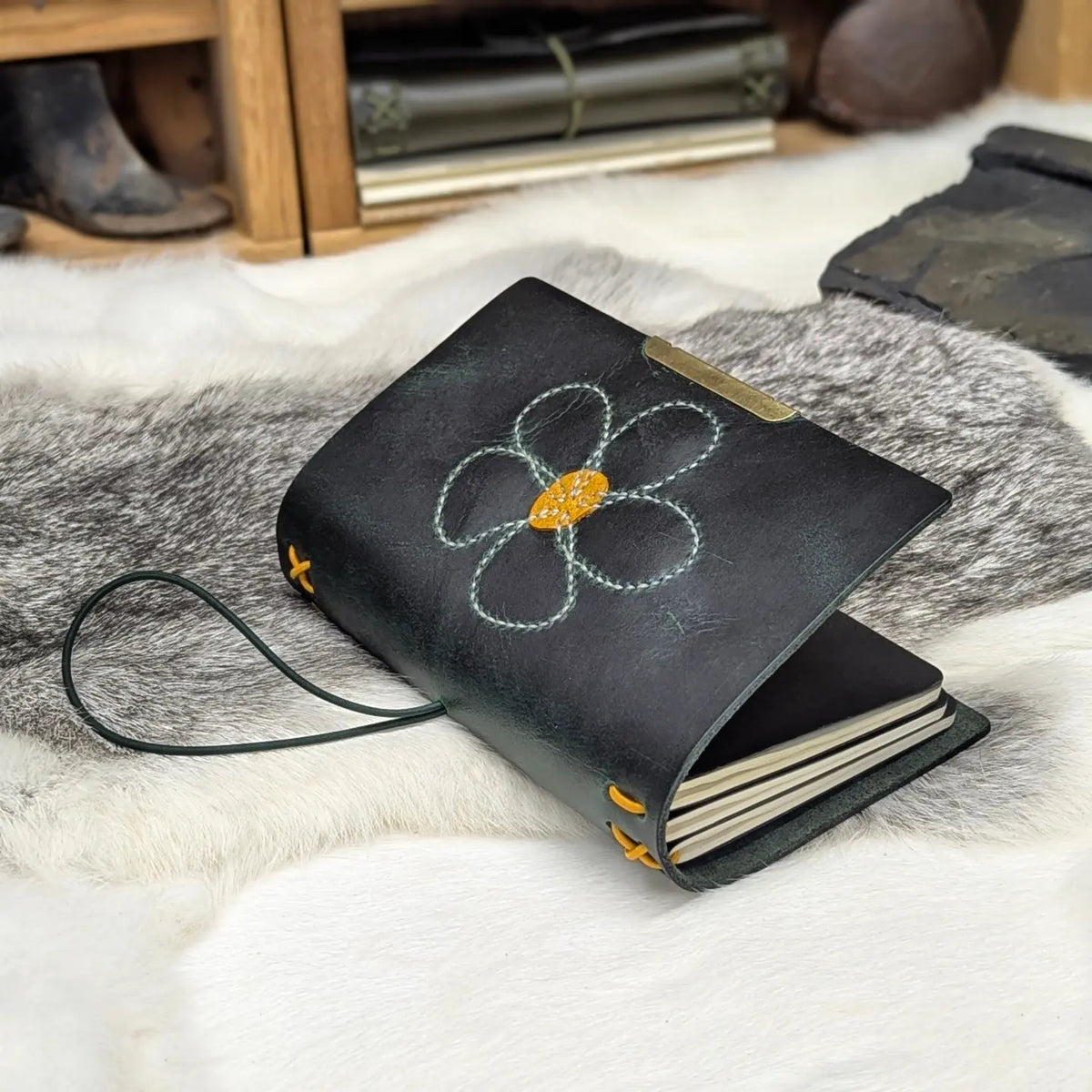 POCKET Traveller's Notebook | Stitched Flower