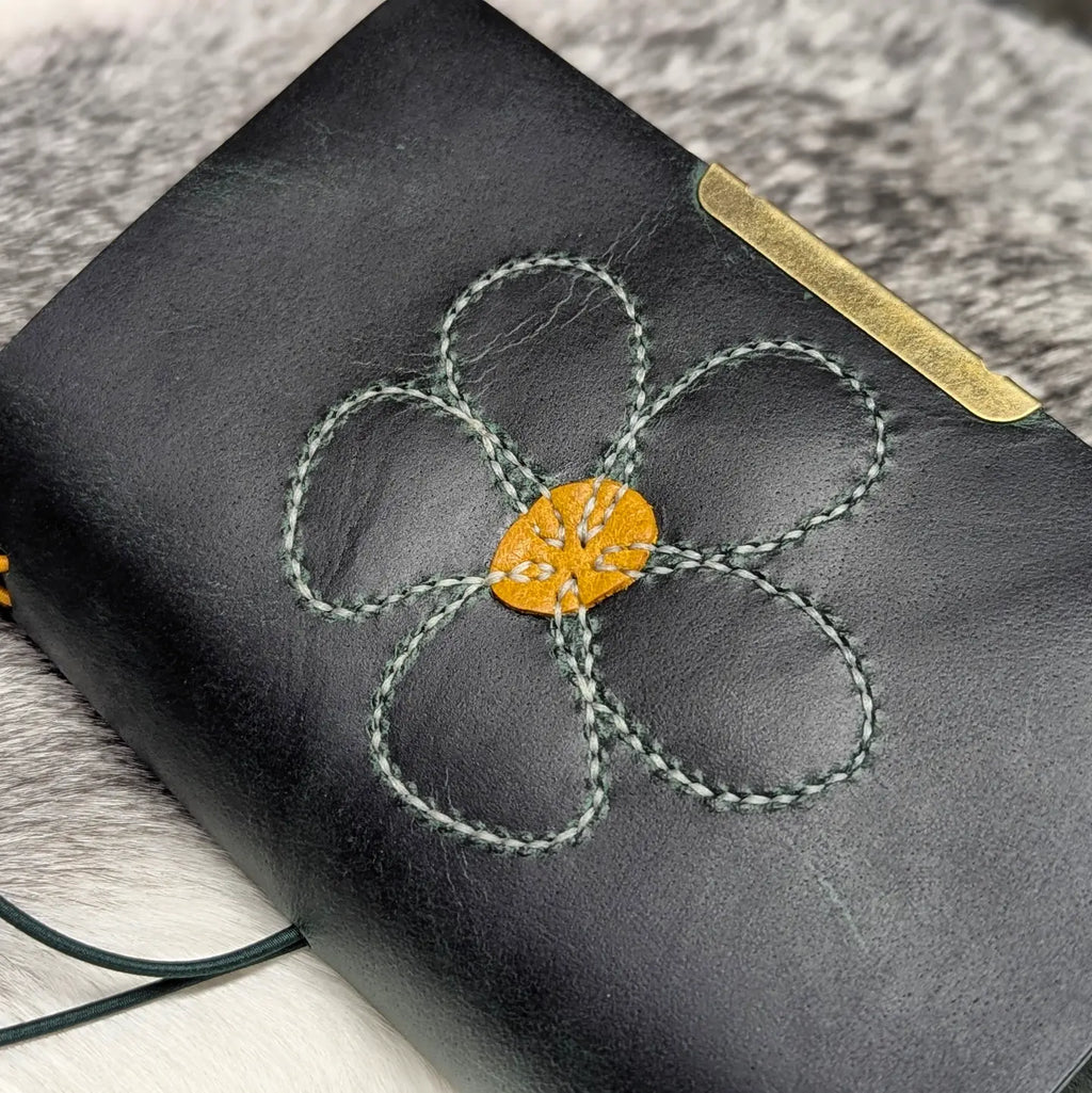 POCKET Traveller's Notebook | Stitched Flower