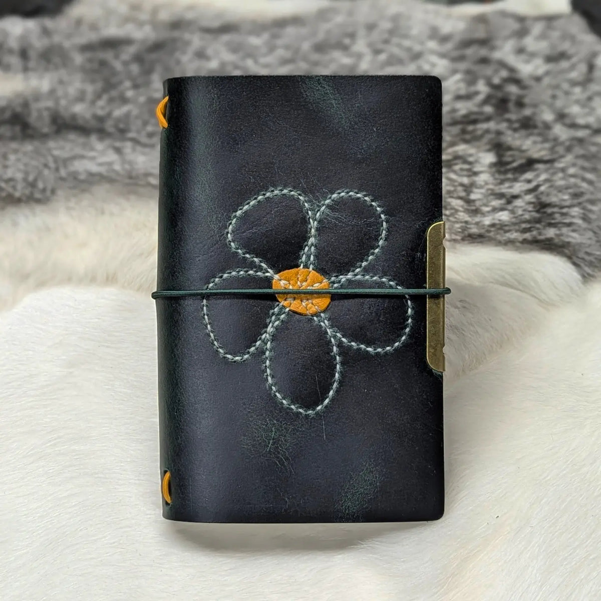 POCKET Traveller's Notebook | Stitched Flower
