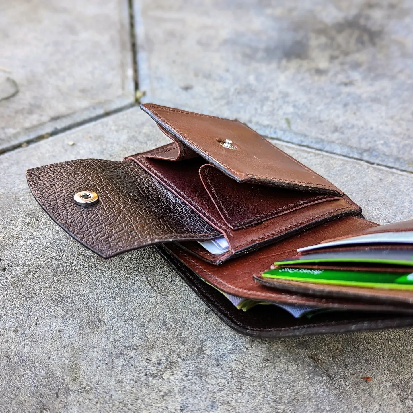 Custom Bifold Wallet | Brown with Coin Pouch for D.B.