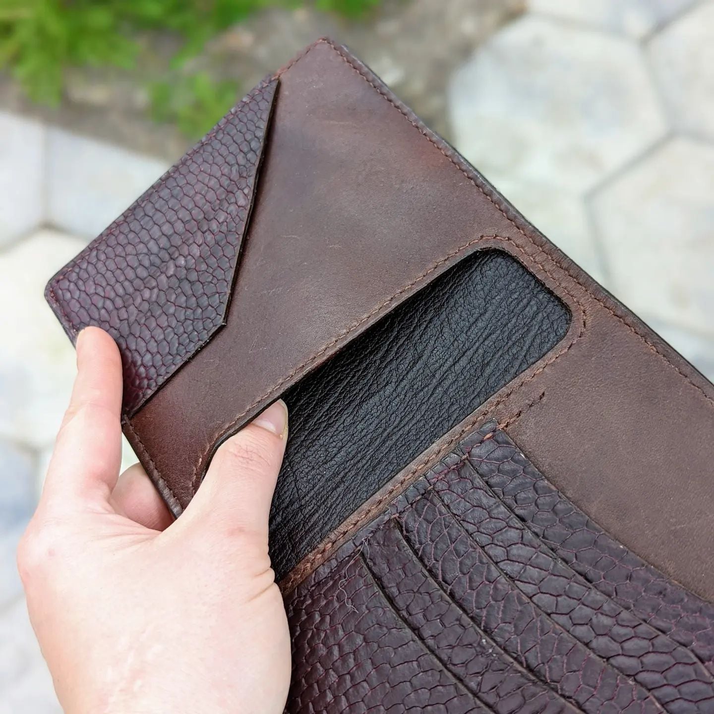 Custom X-Large Bifold Wallet | Brown Beaver for C.K.