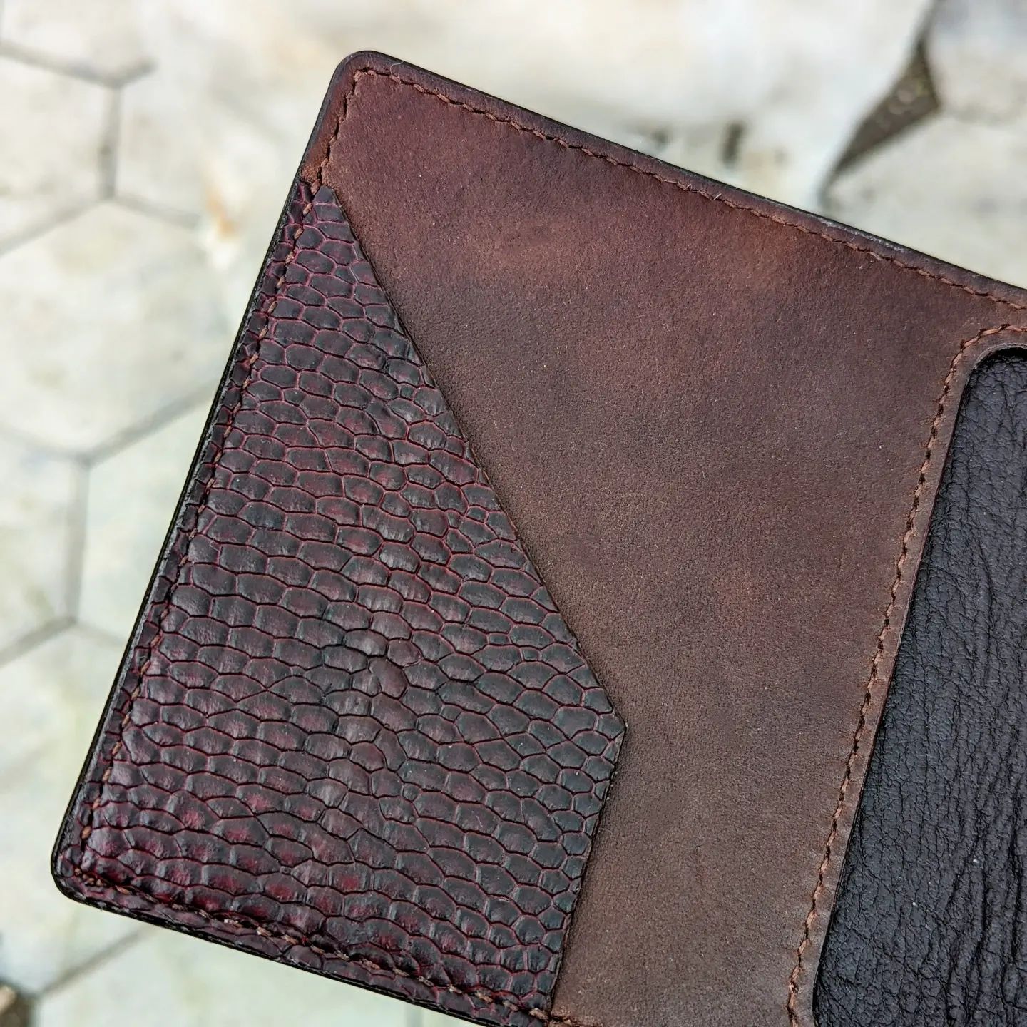 Custom X-Large Bifold Wallet | Brown Beaver for C.K.