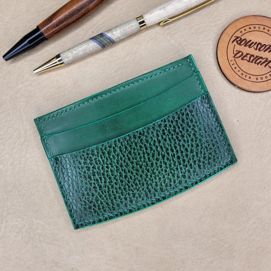 Three-Pocket Minimalist Wallet | Green + Black